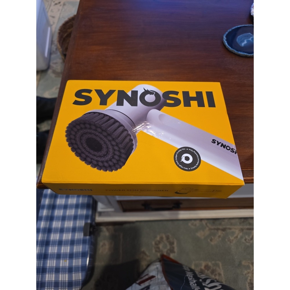 Synoshi Power Spin Scrubber Bundle 2 Units 1 Sealed 1 Tested w/ 16 Attachments